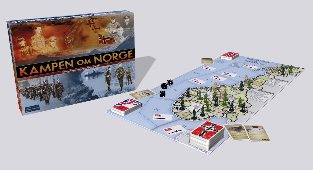 Kampen om Norge brett m eske
